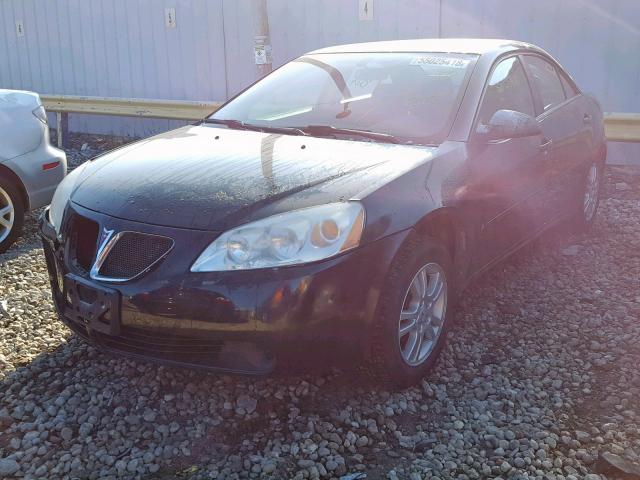 1G2ZF58B874165729 - 2007 PONTIAC G6 VALUE L BLACK photo 2