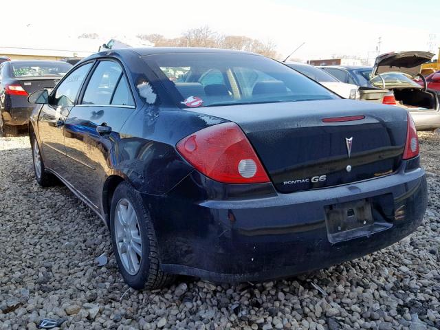 1G2ZF58B874165729 - 2007 PONTIAC G6 VALUE L BLACK photo 3