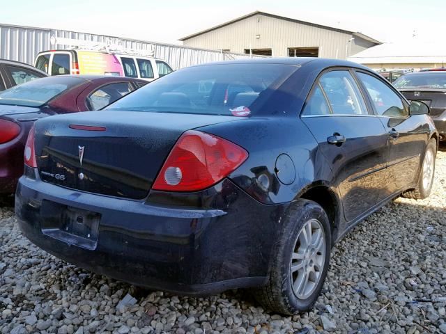 1G2ZF58B874165729 - 2007 PONTIAC G6 VALUE L BLACK photo 4