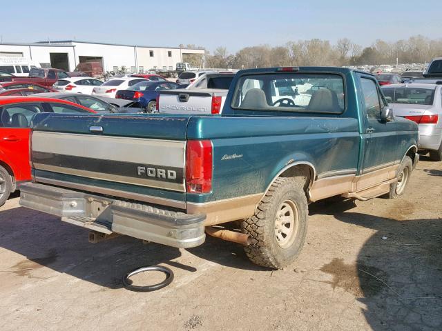 1FTEF15Y7TLB90116 - 1996 FORD F150 GREEN photo 4