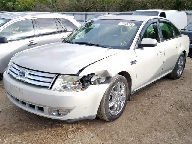 1FAHP24W38G121428 - 2008 FORD TAURUS SEL CREAM photo 2