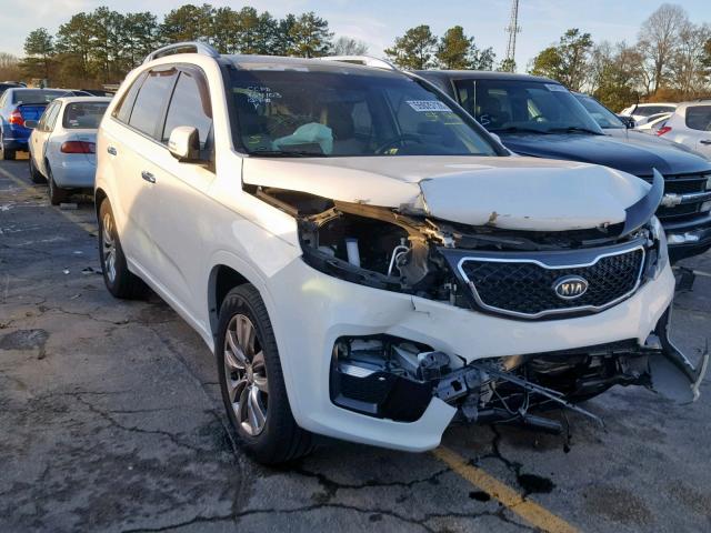 5XYKW4A2XDG364103 - 2013 KIA SORENTO SX WHITE photo 1