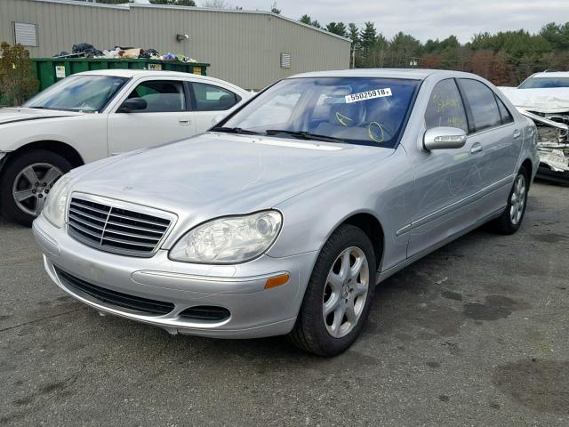 WDBNG84J55A452383 - 2005 MERCEDES-BENZ S 500 4MAT SILVER photo 2