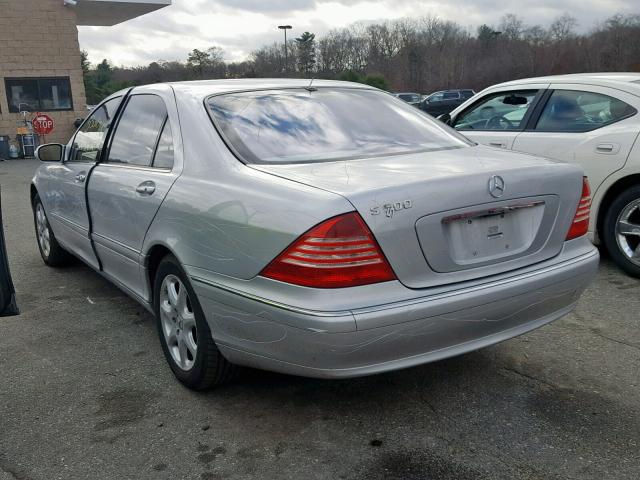 WDBNG84J55A452383 - 2005 MERCEDES-BENZ S 500 4MAT SILVER photo 3