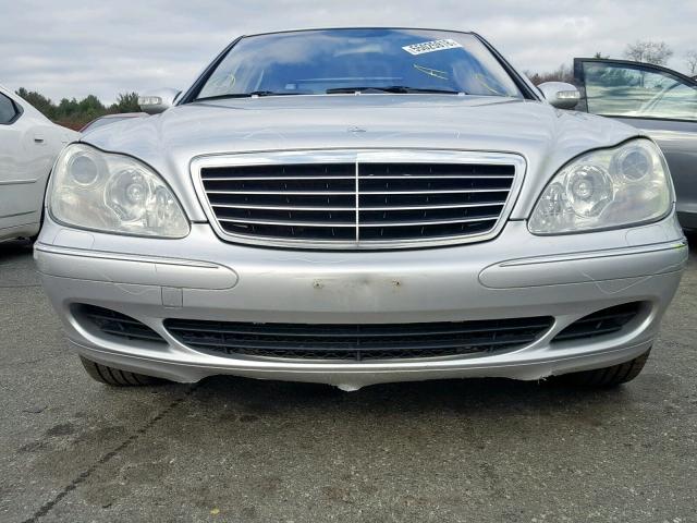 WDBNG84J55A452383 - 2005 MERCEDES-BENZ S 500 4MAT SILVER photo 9