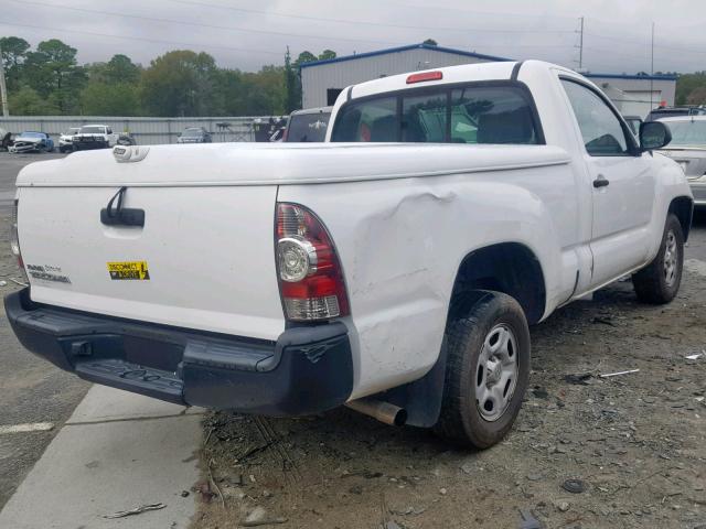 5TFNX4CN0CX011771 - 2012 TOYOTA TACOMA WHITE photo 4