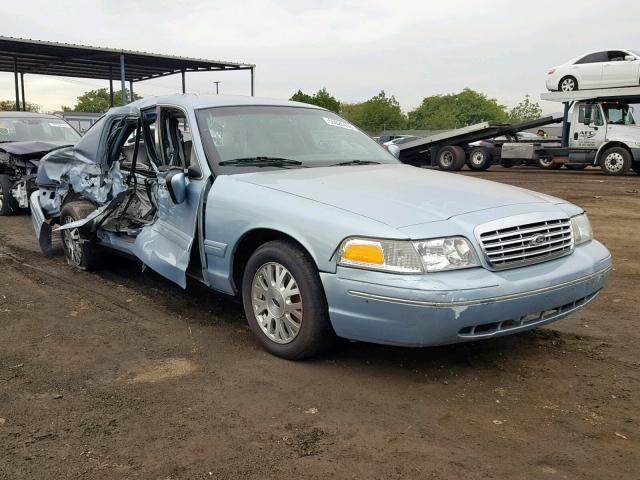 2FAFP74W93X127239 - 2003 FORD CROWN VICT BLUE photo 1