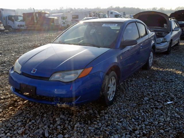 1G8AN12F73Z177054 - 2003 SATURN ION LEVEL BLUE photo 2