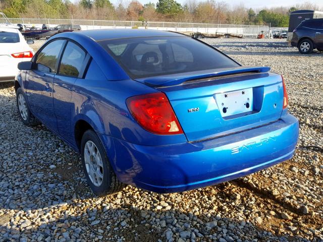 1G8AN12F73Z177054 - 2003 SATURN ION LEVEL BLUE photo 3