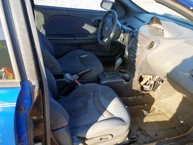 1G8AN12F73Z177054 - 2003 SATURN ION LEVEL BLUE photo 5