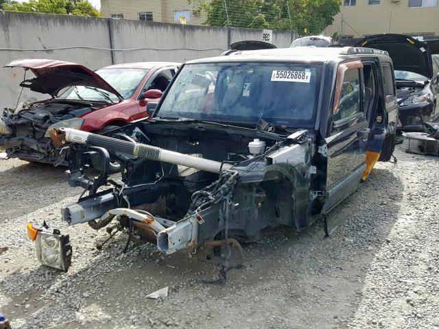 1J8HH48K46C329096 - 2006 JEEP COMMANDER BLACK photo 2