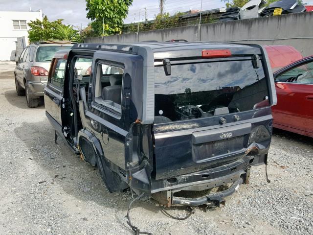 1J8HH48K46C329096 - 2006 JEEP COMMANDER BLACK photo 3