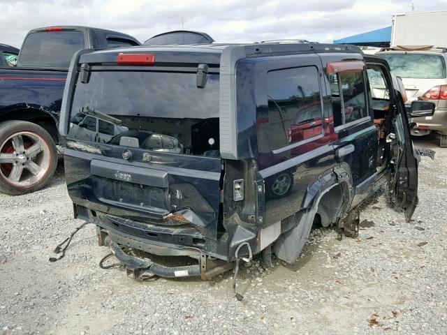 1J8HH48K46C329096 - 2006 JEEP COMMANDER BLACK photo 4