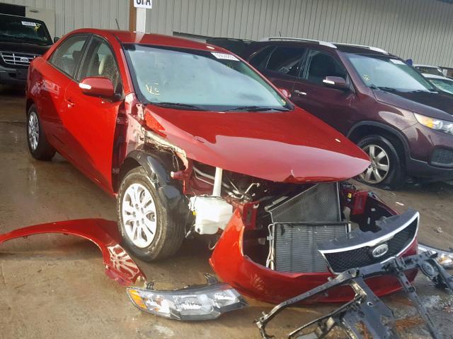 KNAFU4A26A5165221 - 2010 KIA FORTE EX BURGUNDY photo 1