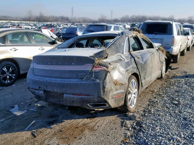 3LN6L2LU1FR602745 - 2015 LINCOLN MKZ HYBRID BLACK photo 4