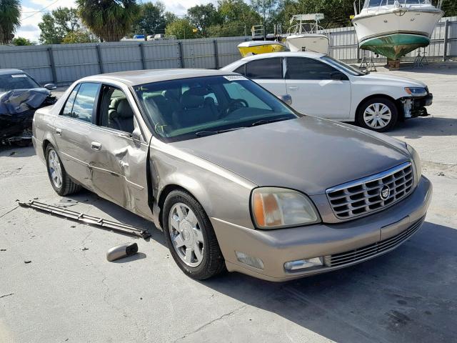 1G6KF57972U268521 - 2002 CADILLAC DEVILLE DT TAN photo 1