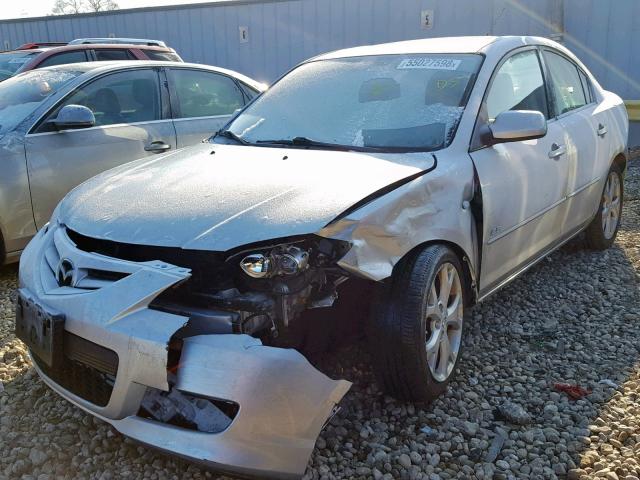 JM1BK323681118216 - 2008 MAZDA 3 S SILVER photo 2