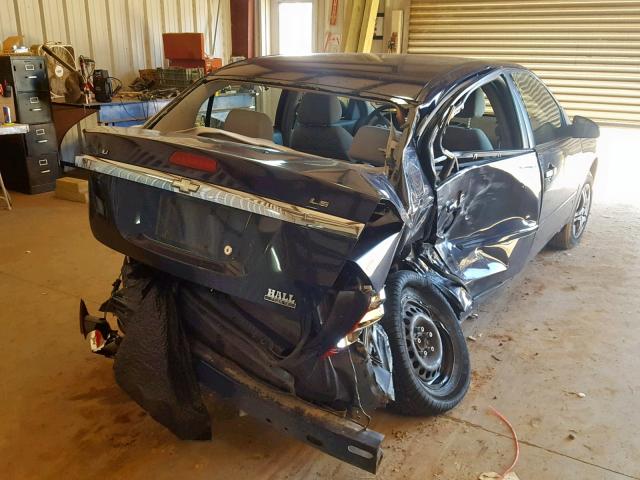 1G1ZS58F07F262396 - 2007 CHEVROLET MALIBU LS 黑色 照片 4