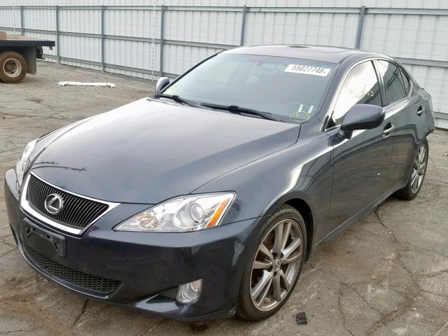 JTHBK262085085183 - 2008 LEXUS IS 250 CHARCOAL photo 2