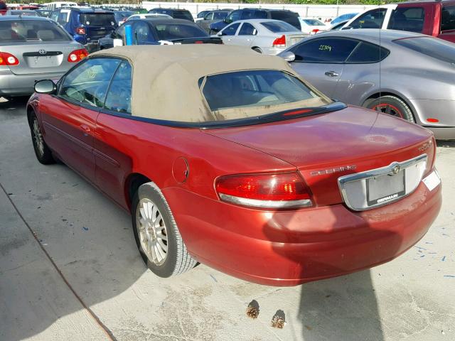 1C3EL55R45N642043 - 2005 CHRYSLER SEBRING TO RED photo 3