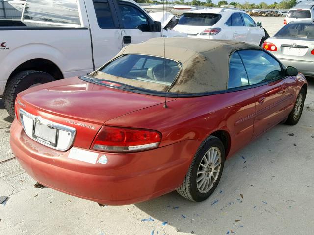 1C3EL55R45N642043 - 2005 CHRYSLER SEBRING TO RED photo 4