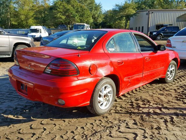 1G2NE52F84M633144 - 2004 PONTIAC GRAND AM S RED photo 4