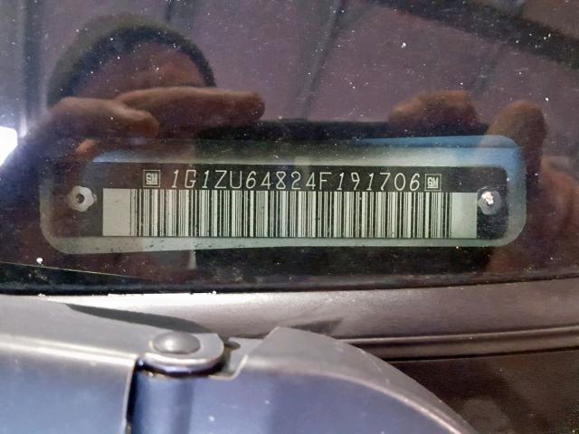 1G1ZU64824F191706 - 2004 CHEVROLET MALIBU MAX 银色 照片 10