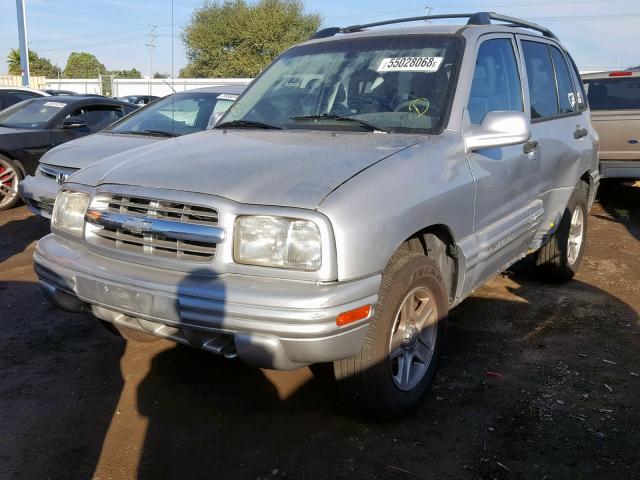 2CNBJ634226948686 - 2002 CHEVROLET TRACKER LT SILVER photo 2