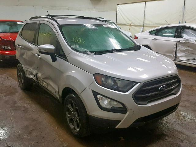 MAJ6P1CL3JC160235 - 2018 FORD ECOSPORT S SILVER photo 1