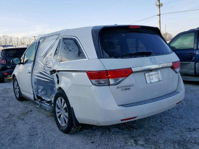 5FNRL5H62GB162549 - 2016 HONDA ODYSSEY EX WHITE photo 3