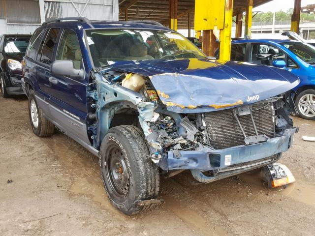 1J4GX48S13C541790 - 2003 JEEP GRAND CHER BLUE photo 1