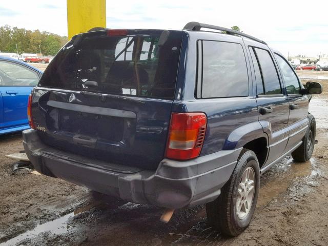 1J4GX48S13C541790 - 2003 JEEP GRAND CHER BLUE photo 4