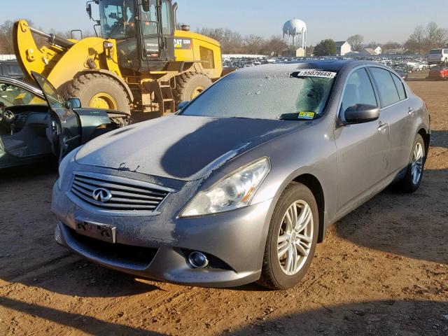 JN1CV6AR5BM410709 - 2011 INFINITI G37 SILVER photo 2