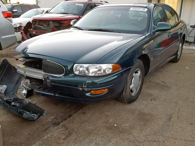 1G4HP54K3Y4235306 - 2000 BUICK LESABRE CU GREEN photo 2