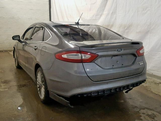 3FA6P0K91DR210331 - 2013 FORD FUSION TIT GRAY photo 3