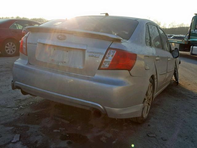 JF1GE75628G516486 - 2008 SUBARU IMPREZA WR SILVER photo 4