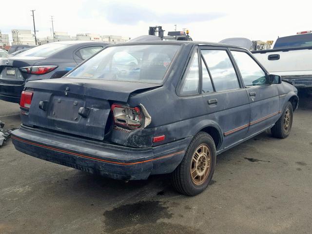 1Y1SL5154JZ049492 - 1988 CHEVROLET NOVA BLACK photo 4