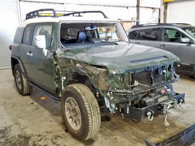 JTEBU4BF2DK166855 - 2013 TOYOTA FJ CRUISER GREEN photo 1