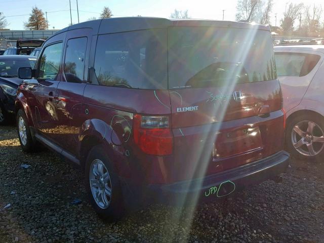 5J6YH28766L025916 - 2006 HONDA ELEMENT EX MAROON photo 3