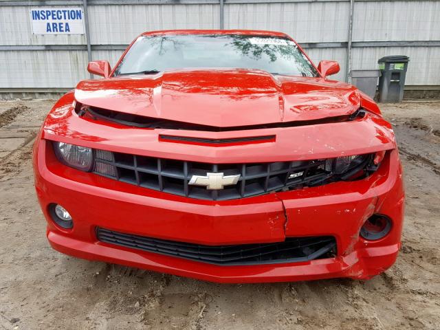 2G1FS1EW3D9231292 - 2013 CHEVROLET CAMARO SS RED photo 9