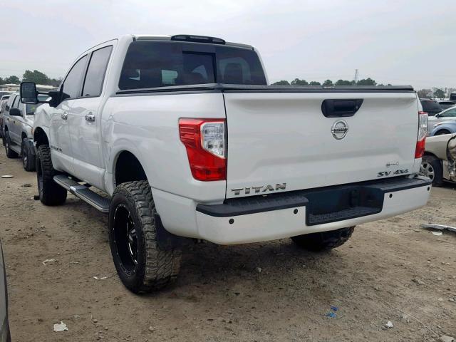 1N6AA1E51JN513786 - 2018 NISSAN TITAN SV WHITE photo 3