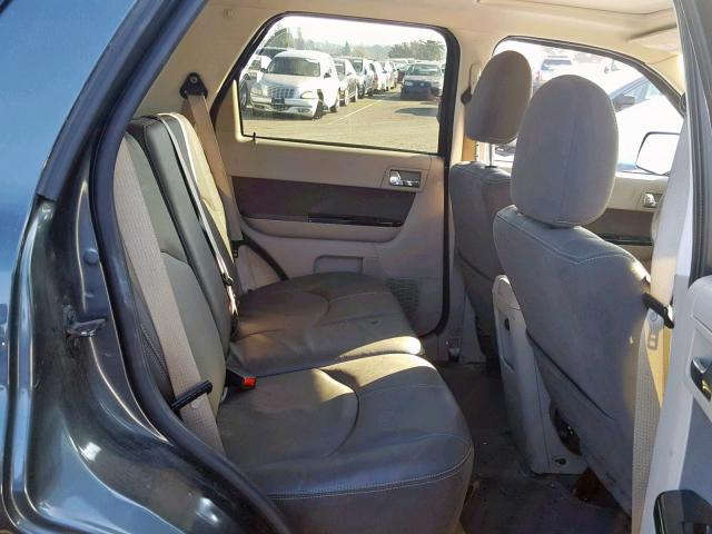 4F2CZ49319KM07818 - 2009 MAZDA TRIBUTE HY GRAY photo 6