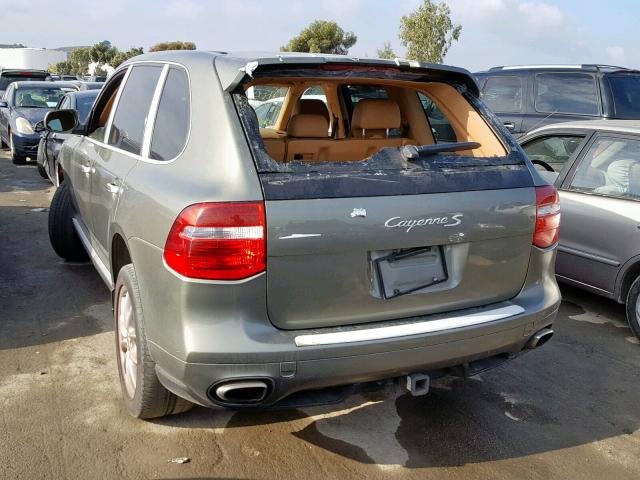 WP1AB29PX8LA40542 - 2008 PORSCHE CAYENNE S GREEN photo 3