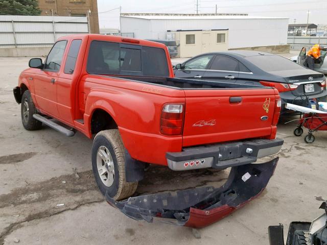 1FTZR45E94PB28761 - 2004 FORD RANGER SUP RED photo 3