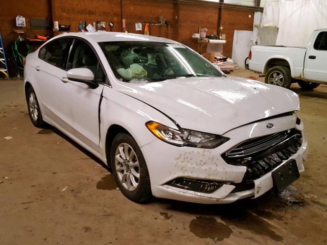 3FA6P0G7XHR161966 - 2017 FORD FUSION S WHITE photo 1