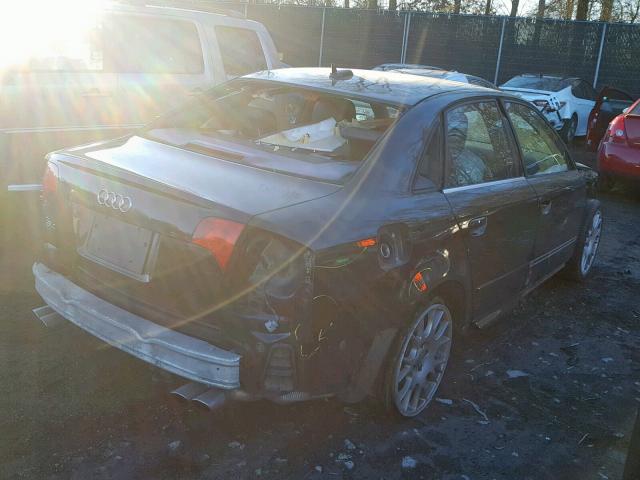 WAUGL78E76A064258 - 2006 AUDI S4 QUATTRO BLACK photo 4