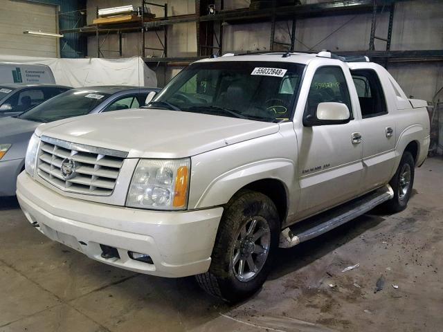 3GYEK62N54G277475 - 2004 CADILLAC ESCALADE E WHITE photo 2