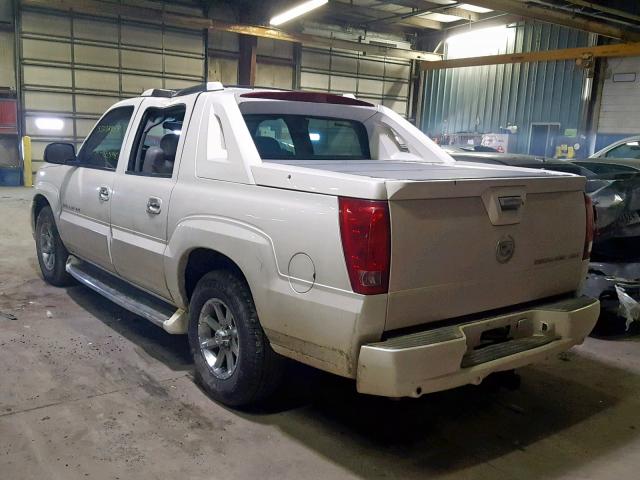 3GYEK62N54G277475 - 2004 CADILLAC ESCALADE E WHITE photo 3