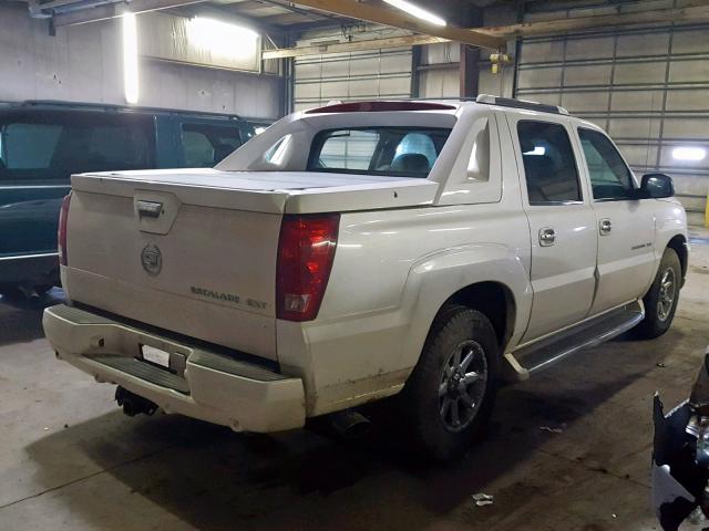 3GYEK62N54G277475 - 2004 CADILLAC ESCALADE E WHITE photo 4