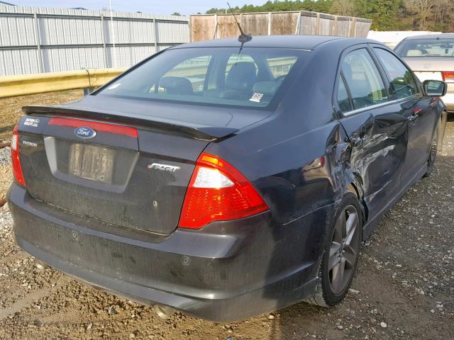 3FAHP0KC2AR168493 - 2010 FORD FUSION SPO BLACK photo 4